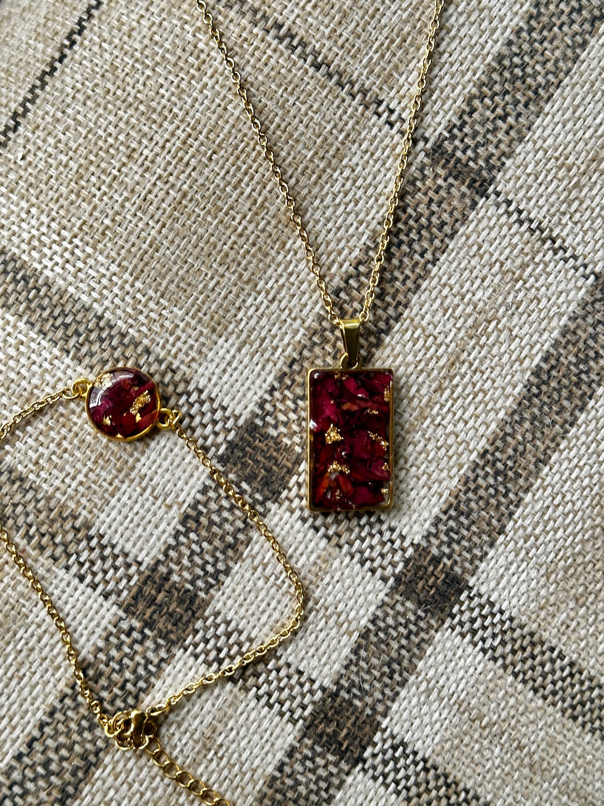 Roselle necklace and now&forever bracelet set