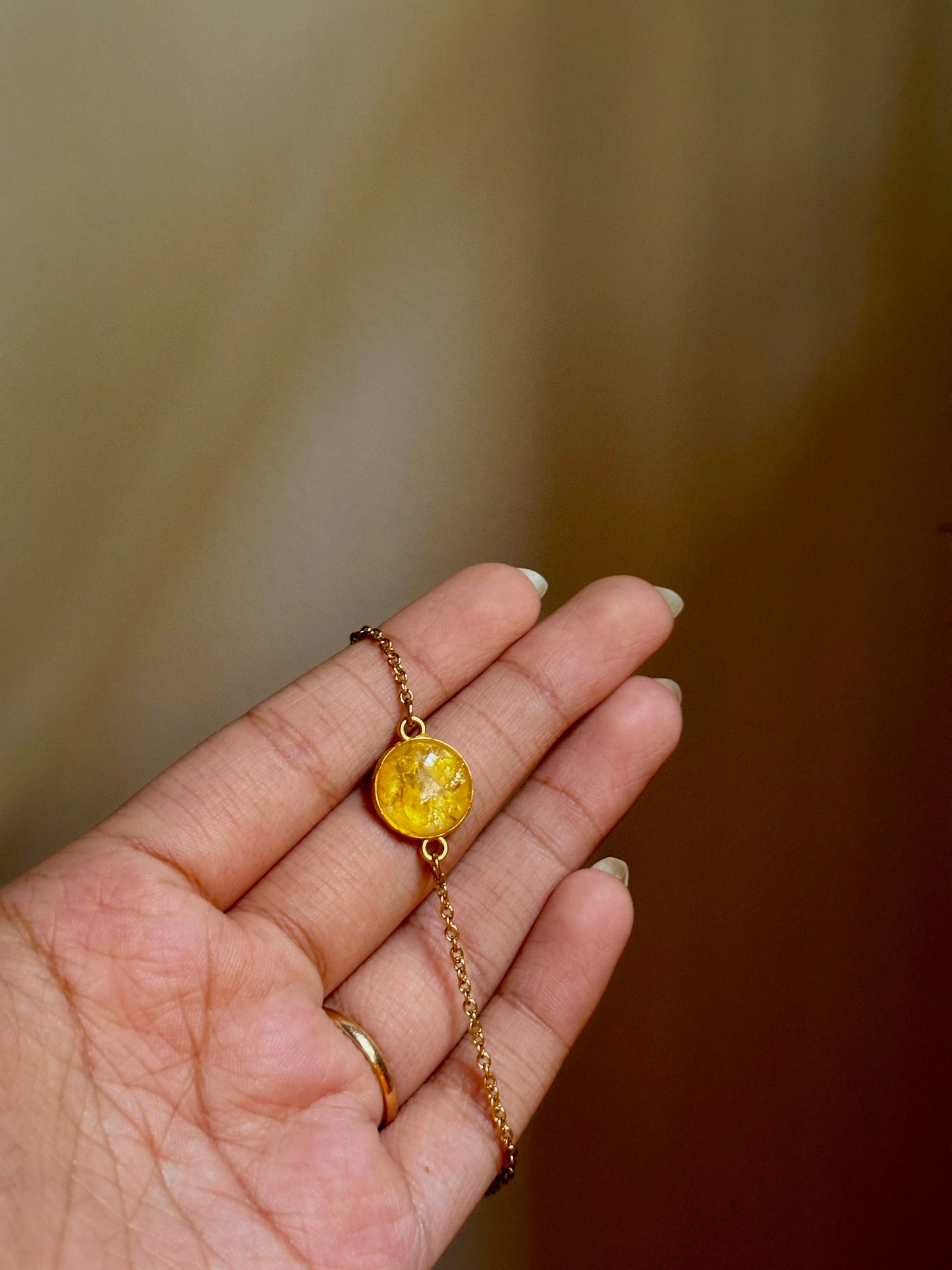 sunflower bracelet